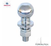 SFERA CON PERNO PER GANCIO TRAINO REGOLAMENTARE PER CARRELLO E RIMORCHIO BARCA