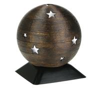 Sfera con stelle d'argento, urna di cremazione a sfera, urna a sfera per ce