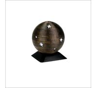 Sfera con stelle d'argento, urna di cremazione a sfera, urna a sfera per ce
