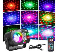 Sfera da discoteca, luce da discoteca RGB controllata con 60 modalità di luce, luce LED per feste con telecomando e cavo USB