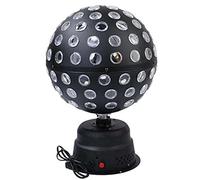 Sfera da discoteca rotante con luci a LED, stroboscopio a controllo vocale intelligente, sfera LED rotante per spettacoli di luci DJ, feste, illuminazione, Halloween, Natale, bagliori