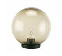 SFERA DA GIARDINO FUME' GLOBO LAMPIONCINO DA PALO D.250mm ATTACCO E27