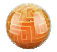 Sfera del labirinto - Percorso multidirezionale, cubo puzzle trasparente, Allenatore di equilibrio con perline in acciaio miniatura, Gusci polimerici leggeri ad alta trasparenza | Gioco mentale