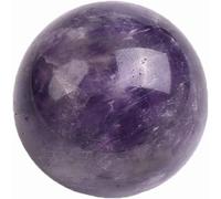 Sfera di Ametista Sognante Naturale Sfere di Meditazione con Sfera di Cristallo per Reiki Meditazione di Guarigione Energetica Pietre di Palma Touchstones 1.57in, 3.94in(10cm)