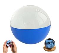 Sfera di cristallo 3D per video e video, sfera di cristallo fai da te con schermo elettronico, sfera di memoria per momenti familiari, anniversari, coppie, animali domestici (blu)