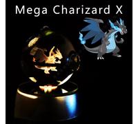 ✅ Sfera di Cristallo 3D Pokemon CRYSTAL BALL PIKACHU CHARIZARD MEWTWO SQUIRTLE ✅