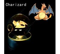 ✅ Sfera di Cristallo 3D Pokemon CRYSTAL BALL PIKACHU CHARIZARD MEWTWO SQUIRTLE ✅