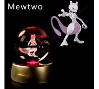 ✅ Sfera di Cristallo 3D Pokemon CRYSTAL BALL PIKACHU CHARIZARD MEWTWO SQUIRTLE ✅