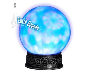 SFERA DI CRISTALLO CON BASE LUCI E SUONI ACCESSORIO DECORAZIONE CARNEVALE