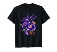 Sfera di Cristallo con Fiori di Lavanda Viola Maglietta