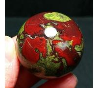 Sfera di cristallo di diaspro di pietra di sangue di drago lucido Regalo di cristallo 1 pz decorazione della stanza (Size : 400g-450g)