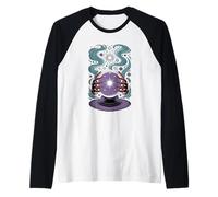 Sfera di Cristallo e Mani mistiche Divinazione e predizione della Fortuna Maglia con Maniche Raglan