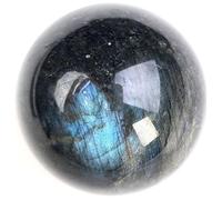Sfera di cristallo labradorite naturale per la decorazione della casa | Pietra preziosa sferica lucidata mano per meditazione, guarigione, la divinazione, l'arredamento dell'ufficio Feng Shui