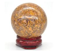 Sfera di cristallo, Sfera di cristallo 40mm Cristallo di quarzo Shpere Healing Reiki Gemstone Massage Ball Gingillo Decorazione di pietra Sfera di cristallo for osservare