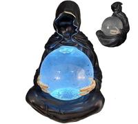 Sfera di del Dio della Morte, globo d'acqua con la Morte, decorazione di Halloween, globo di neve per la tavola di Halloween (15cm)
