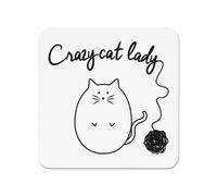 Sfera Di Filato Pazzo Cat Lady Frigo Magnete - Divertente