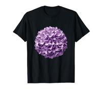 Sfera di Fiori di Ortensia Lavanda Elegante Primavera Maglietta