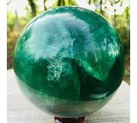 Sfera di fluorite verde naturale naturale magica Sfera di pietra preziosa di cristallo di quarzo Reiki decorazione della stanza (Size : 900-1000g)