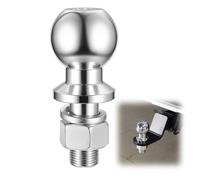 Sfera di Gancio Traino 50mm 3.5t, Testa Sferica per Barra di Traino, Bulloni Ø22mm in Acciaio, Sfera di Accoppiamento per Trattori, Capacità Fino a 3,5 Tonnellate