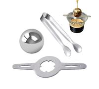 Sfera di ghiaccio Espresso - Sfera di raffreddamento in acciaio inox, congelatore espresso, conserva sapore, caffè, Whisky, vino, palline di espresso congelate, accessorio per macchina espresso