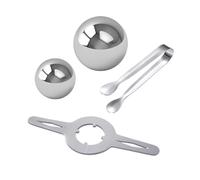 Sfera di ghiaccio ghiacciata per espresso - Sfera refrigerante in acciaio inossidabile | Pietra congelante riutilizzabile, pietra rinfrescante che blocca il sapore per succhi di whisky, vino bianco, c