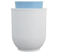 Sfera di ghiaccio stampo sfere per palline di ghiaccio di ghiaccio sfera stampo per ghiaccio di grande capacità a doppio cerchio silicone silicone perfettamente congela palline (Blu)