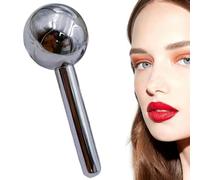 Sfera di massaggio inossidabile, sfera di massaggio faccia, Massager del viso manuale, Sfere di massaggio manuali infrangibili, strumento di massaggio freddo, aspetto liscio, acciaio inossidabile