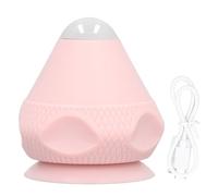Sfera di Massaggio Montato, Vibrazione Riscaldata Massaggiatore Posteriore con Ventosa, per il Punto di Grilletto del Collo di Tessuto Profondo Rilassamento della Fascia, (PINK)