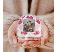 Sfera di neve personalizzata - Globo di neve in plexiglass con foto, neve e glitter