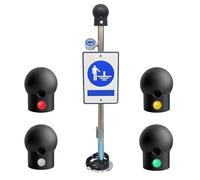 Sfera di scarica statica, Releaser elettrostatico umano con allarme acustico e luminoso, visualizzazione della tensione statica per stazione di servizio