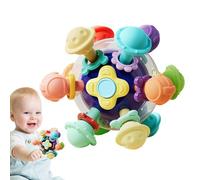 Sfera di sonaglio di dentizione,Giocattoli di palline sensoriali colorate a forma di | Giocattolo da afferrare, sonaglio, Giocattolo da masticare da viaggio, regali di