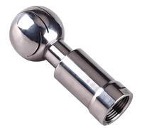 Sfera di spruzzo in acciaio inossidabile 304, sfera di pulizia del serbatoio rotante a 360 gradi - Raccordo di spruzzo ad alta pressione - 1 pezzo(DN25)