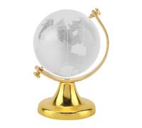 Sfera di vetro a forma di Terra, ornamento decorativo da scrivania in cristallo, perfetto come accessorio fotografico, molteplici usi per la sfera di