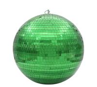 Sfera di vetro rotante Luci da palco Riflessione Ktv Bar Dj Luce Decorazione di nozze Luce da discoteca Hotel Palla di vetro colorato(Green,Diameter 15cm 5.9in)