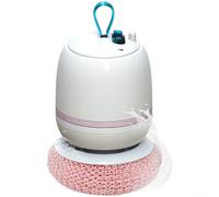 Sfera elettrica ricaricabile senza fili alimentata tramite USB, con silicone e fibre vegetali a base di alveare (rosa)