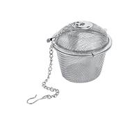 Sfera filtrante per tè in acciaio inossidabile da 6,5 cm, colino per spezie a sfera, infusore per tisane a rete