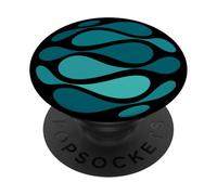 Sfera geometrica astratta a forma fluida Design di arte moderna PopSockets PopGrip Adesivo