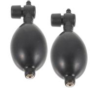 Sfera Gonfiabile per Misuratore di Pressione, Lattice Nero, 2 Pezzi | Compatibile come Ricambio, Uso in Clinica e Casa, per Cuscino e Cuscino Gonfiabile