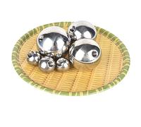 Sfera in acciaio filettata in acciaio inossidabile massiccio 304, sfera in acciaio filettata forata M4, dado tondo, diametro 6/7/8/9/10/11/12/12,7-50 mm, sfera filettata a mezzo foro, 19 mm*M4[4 pezzi