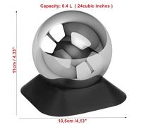 Sfera in acciaio inox, urna per ceneri, varie dimensioni, urna per cremazione