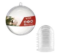 Sfera in plastica trasparente A502166, 120 mm, 5 pezzi, in plastica, trasparente, diametro 12 cm