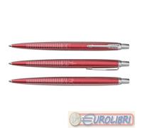 Penna a sfera Parker Jotter | Edizione speciale | London Red con puntale cromato | Punta media | Inchiostro blu | Confezione regalo
