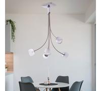 Sfera Lampada da Soffitto Argento Cucine Illuminazione Design Vetro Spot Terra [EEK: Non valutato]