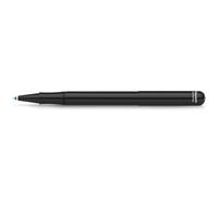 Kaweco LILIPUT Penna a sfera nera con cappuccio I Penna a sfera retrattile con ricariche standard D1 in scatola di latta I Penna a sfera in metallo 13 cm