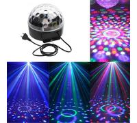 SFERA LUCE LED RGB LAMPADA EFFETTI STROBO DA DISCOTECA USB SD RAGGI MULTICOLORI