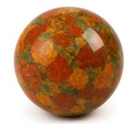 Sfera lucidata naturale, cristallo lucido con proprietà energetiche, quadrante lucido, pietra lucida, sfera di cristallo (diaspro fruttato, 3 cm)