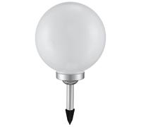Sfera luminosa da giardino, lampada solare a LED, decorazione da giardino, sfera solare per esterni, 25 cm, tempo di illuminazione circa 6-8 ore, H 65 cm