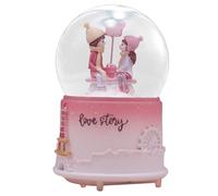 Sfera musicale illuminata di cristallo - Carillon a forma di palla di neve, carillon con belle nevi, chiarezza, battesimo, San Valentino, giostra per nipote, decorazioni per la casa per San Valentino