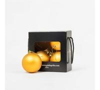 Sfera Natalizia Opaca "oro" (4, ⌀10cm)