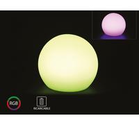 Sfera Palla Luminosa Piccola Ball Light Con Lampada Luce Led RGBW Ricaricabile T [EEK: A]